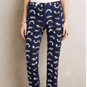 Anthropologie Cartonnier brushstroke Charlie pants